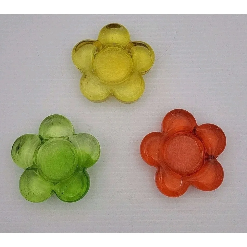 Glass candle votives beautiful at Christmas holder colourful floral design